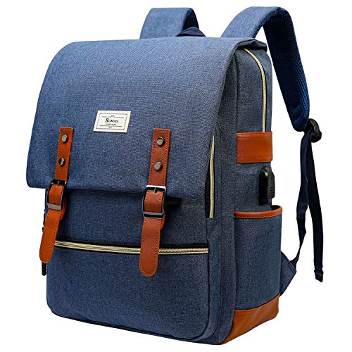 Unisex College Bag Bookbag Fits up to 15.6” Laptop Casual Rucksack ...